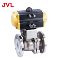 JL Corrosion-resistant fluorine lined pneumatic ball valve